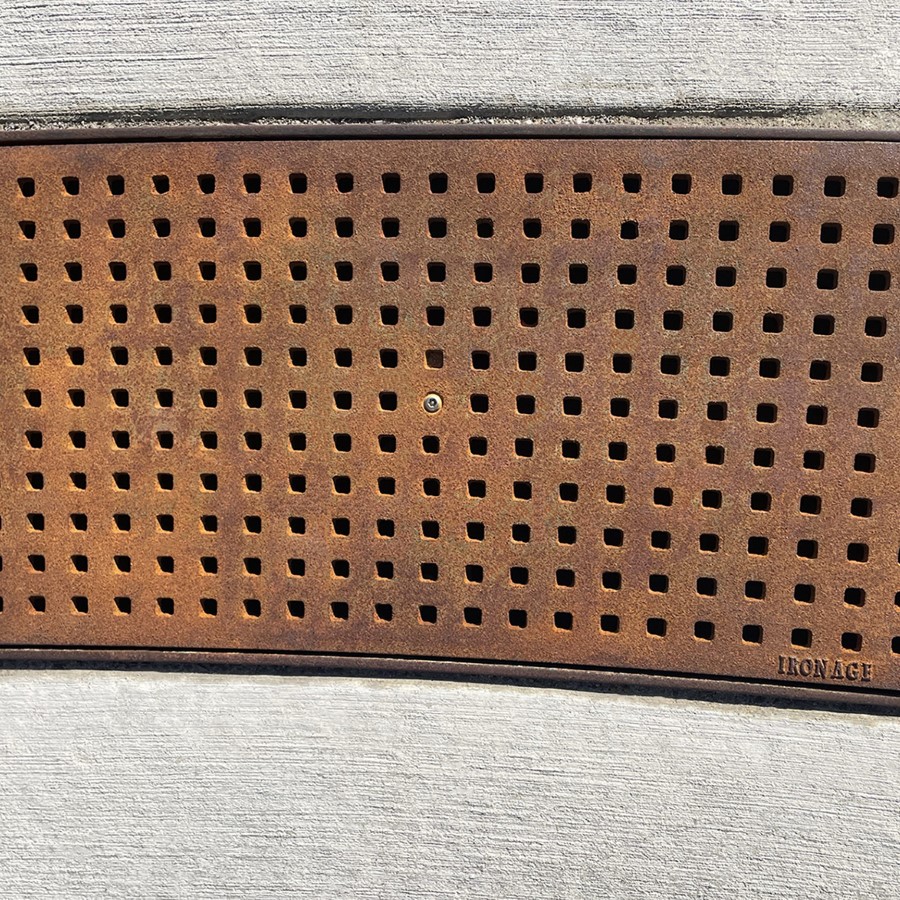 Cast Iron Radius Grate – Grid 12″ Wide, 12′-9″ CLR – Aquascape Iron Age ...