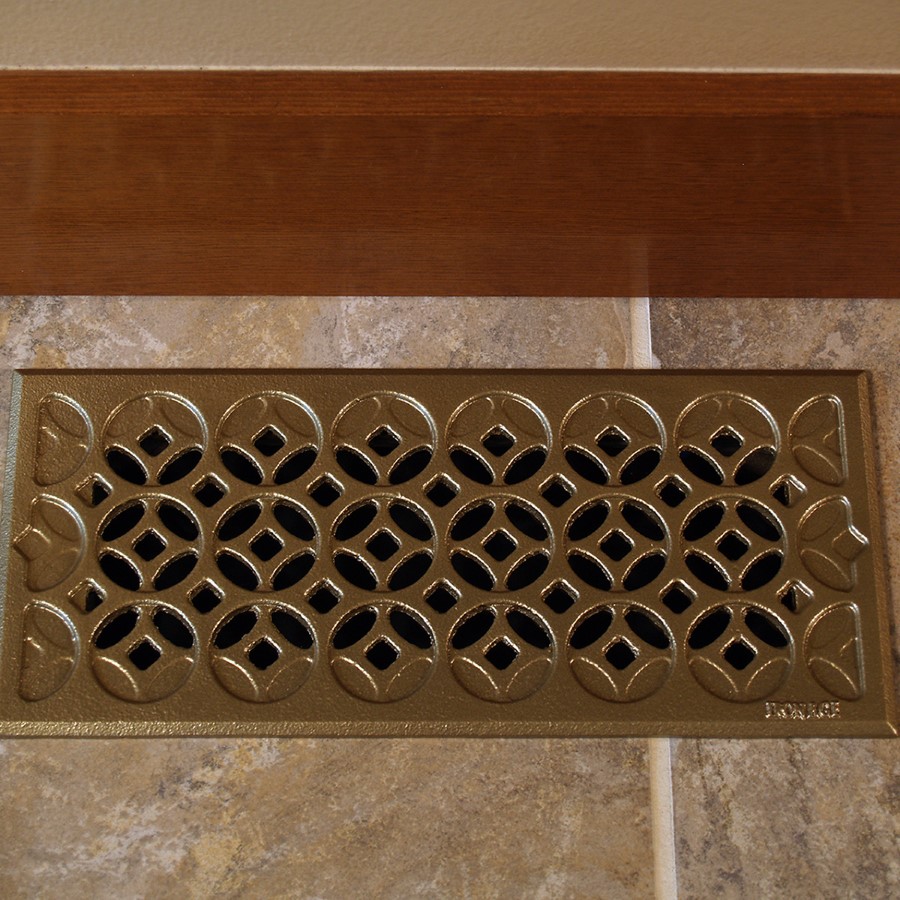 Floor Register – Interlaken 4″ x 10″ – Aquascape Iron Age Grates